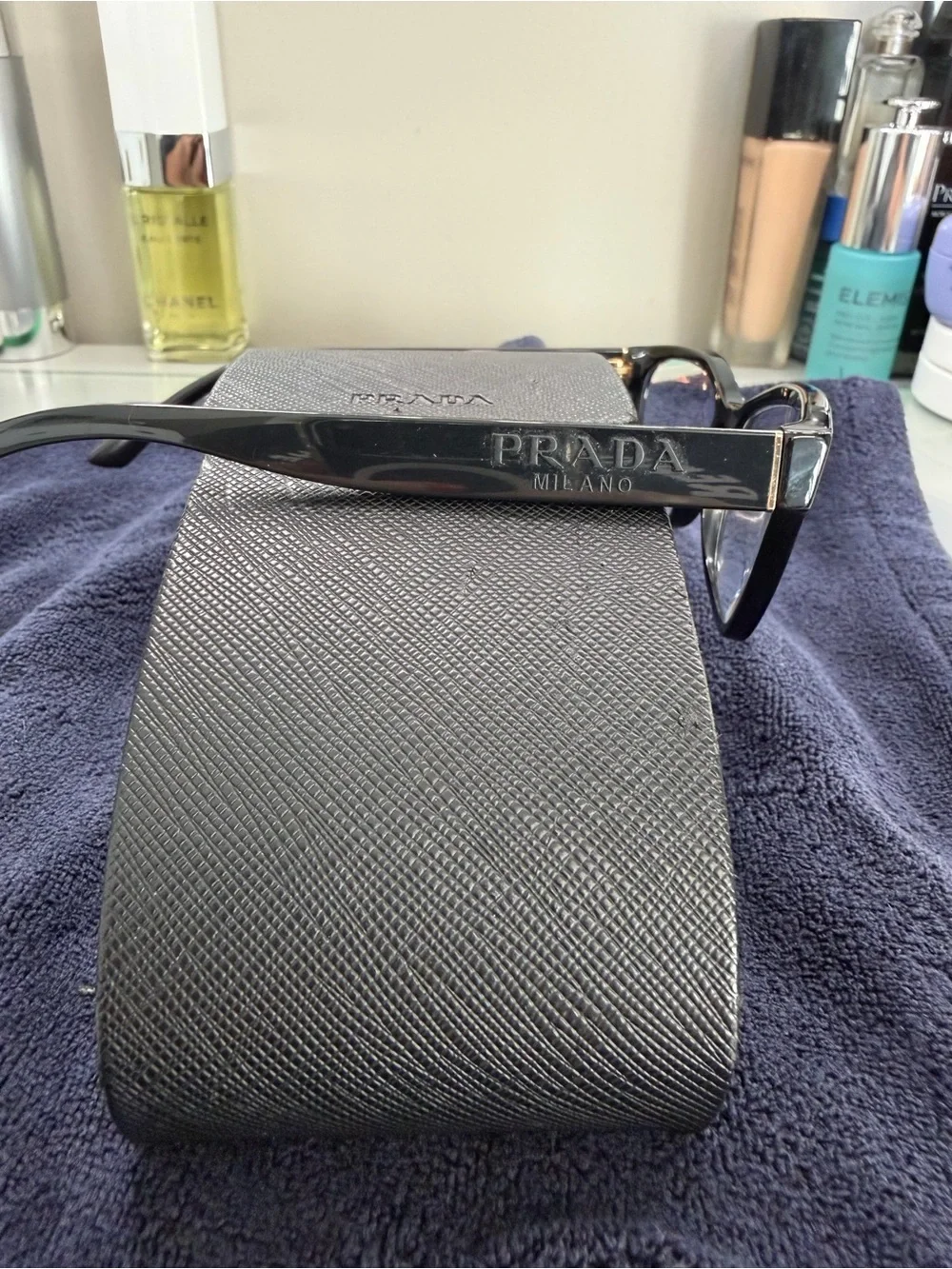 Prada Black Cat-Eye Optical Frames